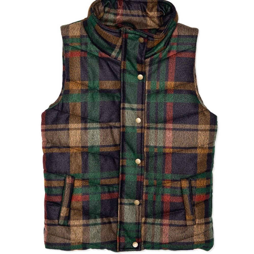 Plaid Vest